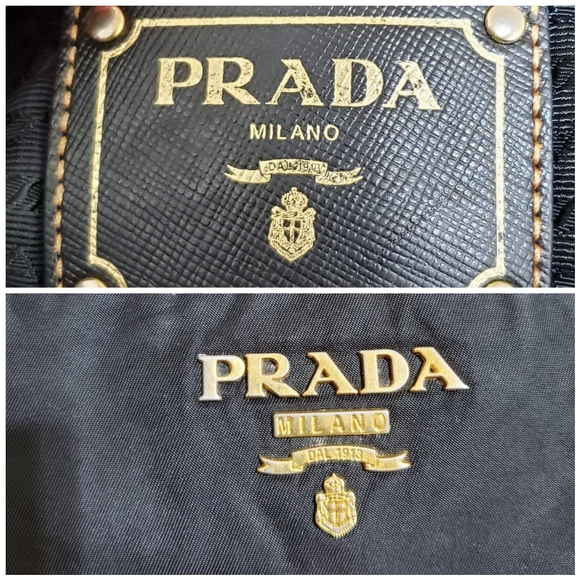 PRADA Saffiano Tessuto Nylon Crossbody Bag Black - Picture 4 of 14